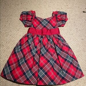 EUC Janie and Jack Red Plaid Tartan Formal Dress, size 4